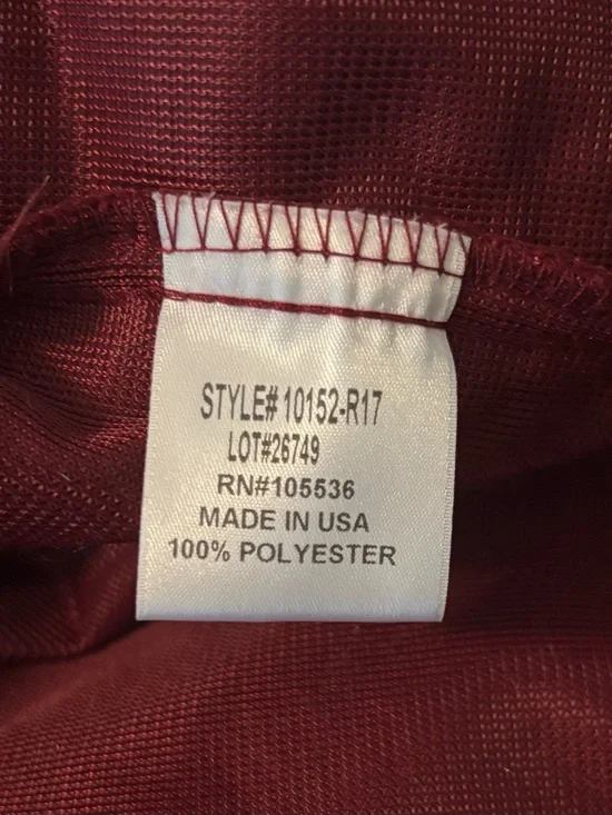 Faux Burgandy Mink Coat - Picture 6 of 6